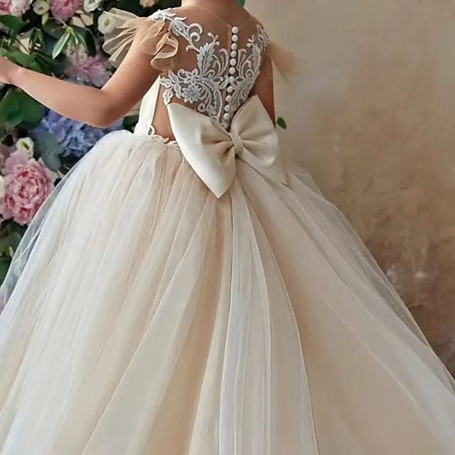 Girls' Dress Party Girl Communion First Flower