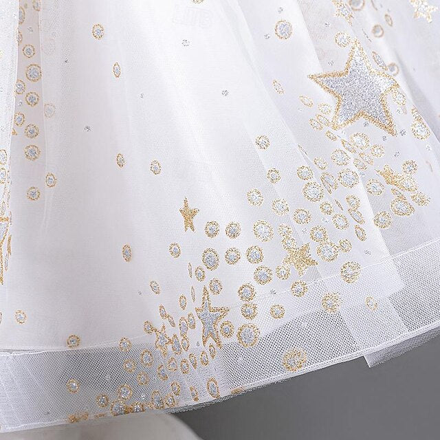 Girl Party Kids Girls' Flower Floral Dress Sequin