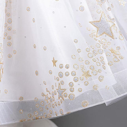 Girl Party Kids Girls' Flower Floral Dress Sequin