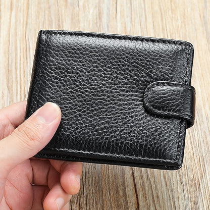 wallet card leather purse multi top cowhide layer Genuine coin