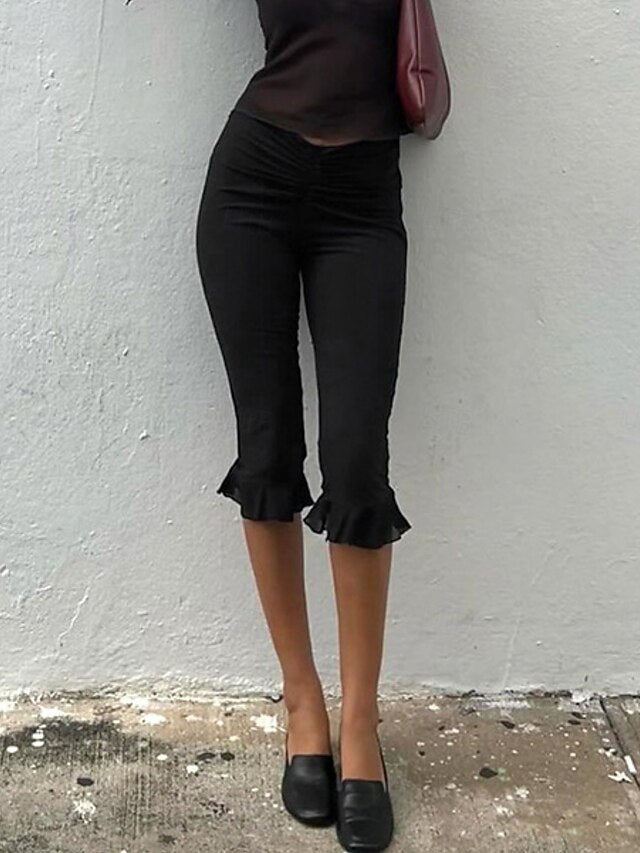 Women's Capri Pants Summer Shorts Leggings Fashion