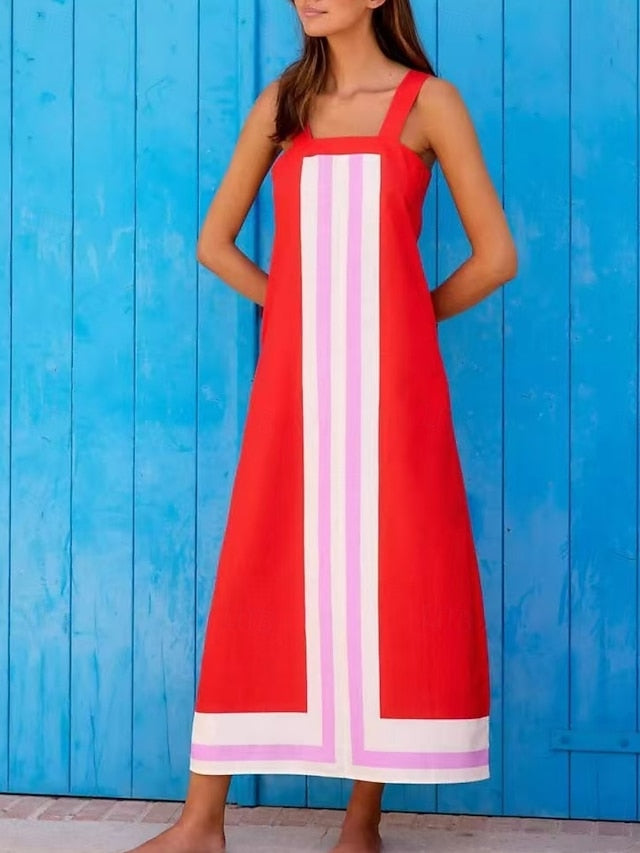 Women's Maxi Dress Shift Dress Slip Dress Vacation Casual