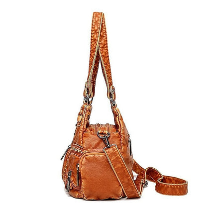 Bag Stylish - Vintage Shoulder Women's Brown Leather