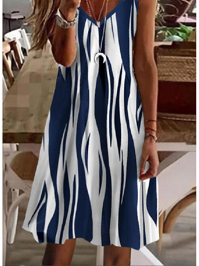 Women's Midi Dress Casual Dress Strap Dress Sundress Summer