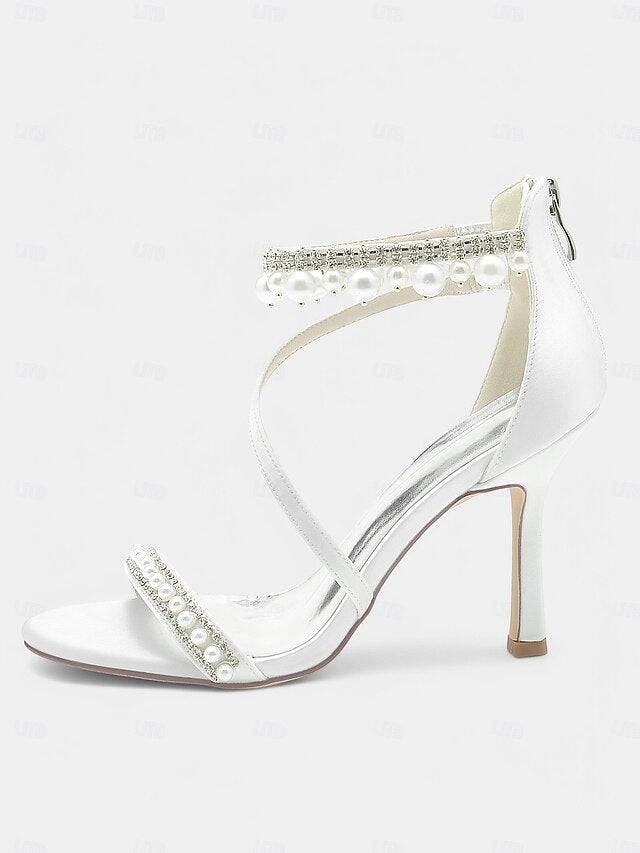 Chic Pink Party Strap Satin – Heels Ankle Pointed-Toe