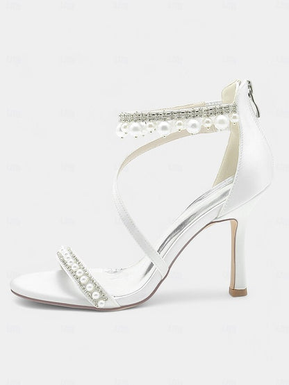 Chic Pink Party Strap Satin – Heels Ankle Pointed-Toe