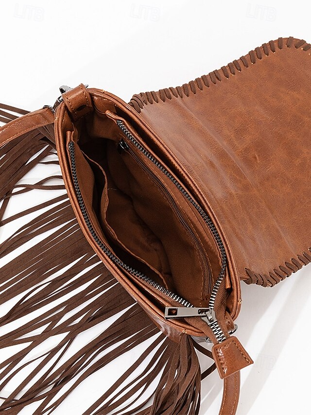 Faux Leather Women's Shoulder Multi-Pocket - Crossbody Bag