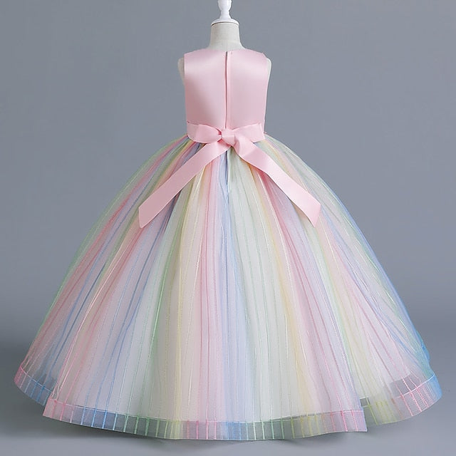 Flower Party Kids Dress Girl Sleeveless Girls' Floral