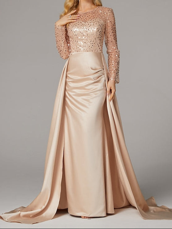 Mermaid Evening Dress Floor Carnival Elegant Masquerade Gown