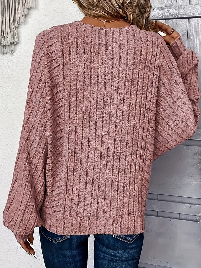 Top Women's Color Fashion Tee Solid Classic T Stylish Shirt