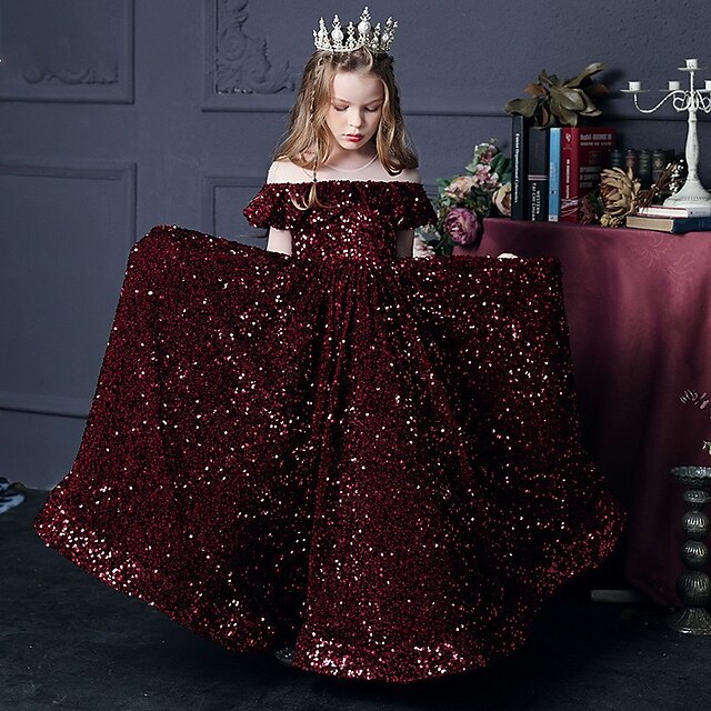 Evening Gown Flower Dress Girl Party Girls'