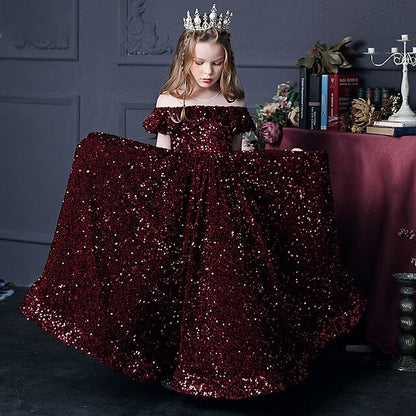 Evening Gown Flower Dress Girl Party Girls'