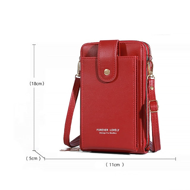 Mobile Phone PU Women's Bag Shoulder Crossbody