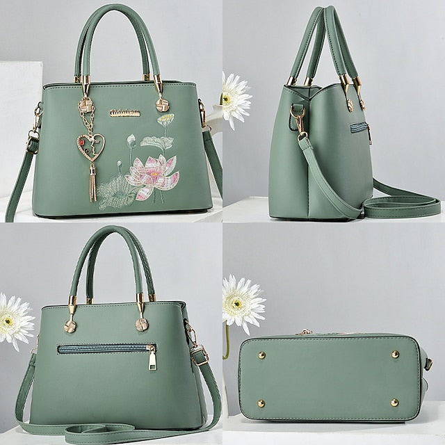 Bag PU Crossbody Handbag Women's Shoulder Boston