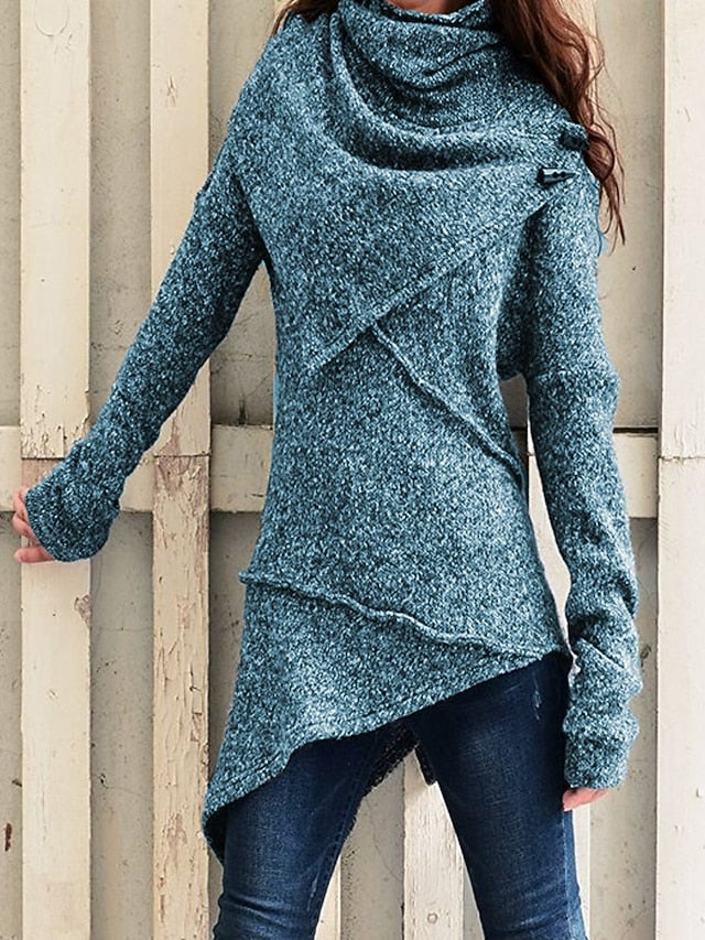Women's Sweatshirt Pullover Fashion Solid Color Street