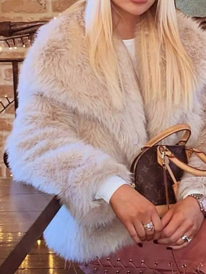 Women's Furs Fur Comfortable Coat Leathers Faux Warm