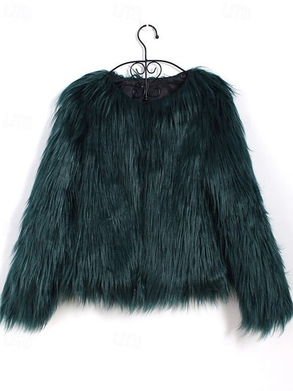 Warm Fur Furs Comfortable Coat Faux Leathers Women's