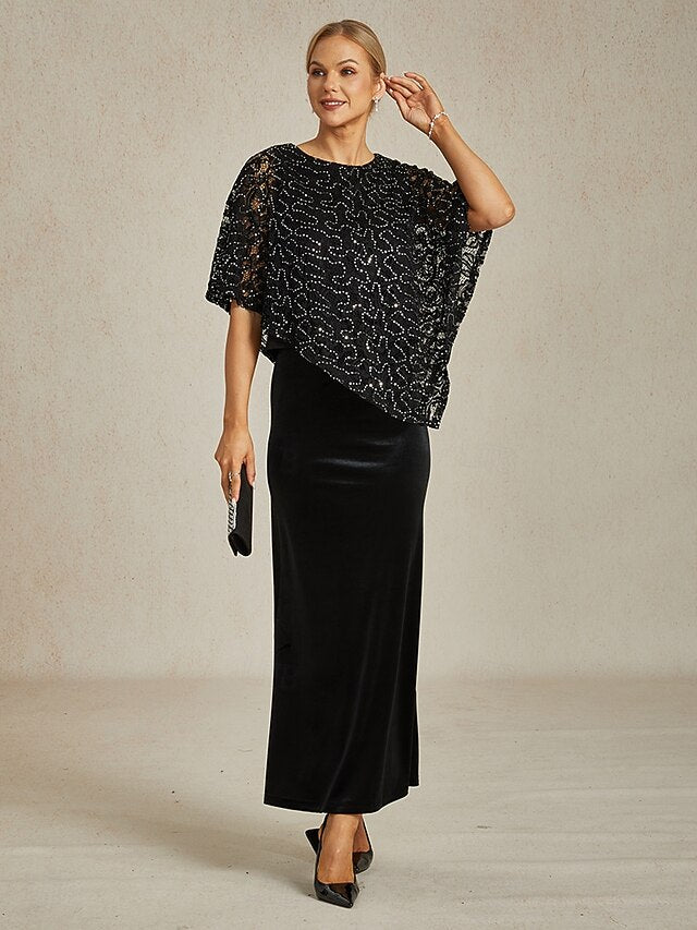 Women's Poncho Dressy Tops Lace Tops Evening Tops Sequins
