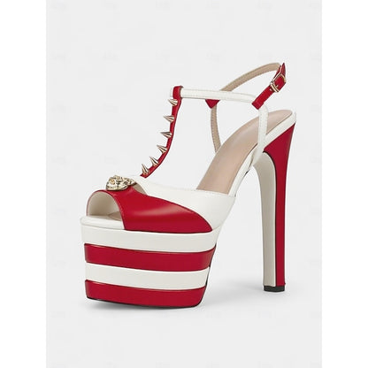 Women's Heels Silver Edgy Metallic High Platform and - Gold