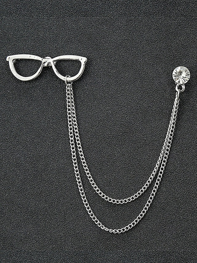 Elegant Pins Reindeer – Men's Alloy Christmas Collar