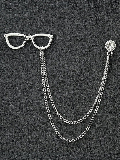 Elegant Pins Reindeer – Men's Alloy Christmas Collar