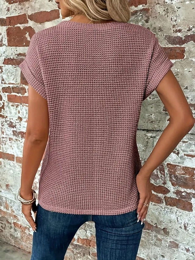 Women's T Shirt Plain Fashion Stylish Classic Short Sleeve