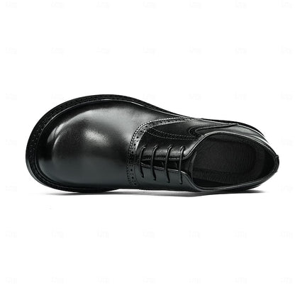 Layer First Leather Oxford Shoes- Genuine Men's