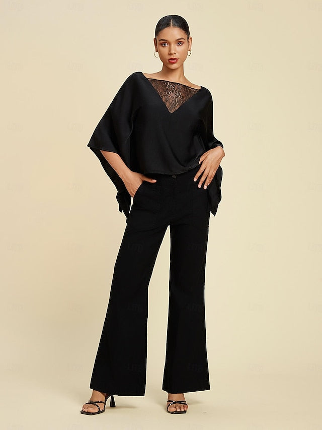 Women's Summer Tops Solid / Plain Color Casual Daily