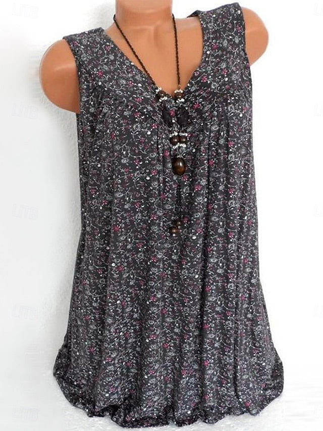 Women's Camisole Tank Top Print Floral Daily Casual