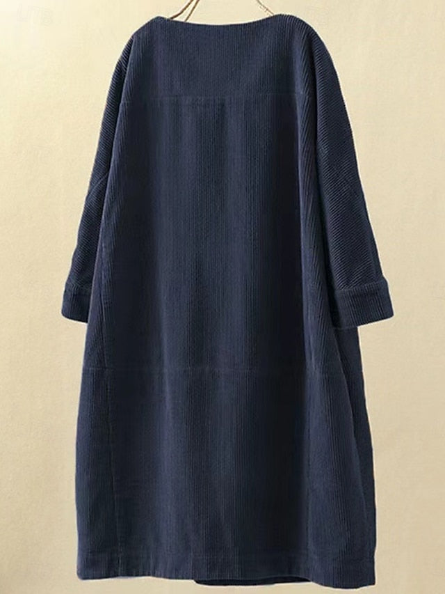 Women's Midi Dress Shift Dress Casual Daily Regular Fit