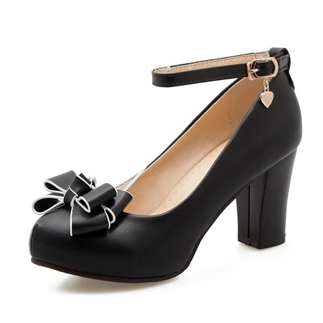 Heel Lolita PU Girls' Heels Shoes Cosplay Daily