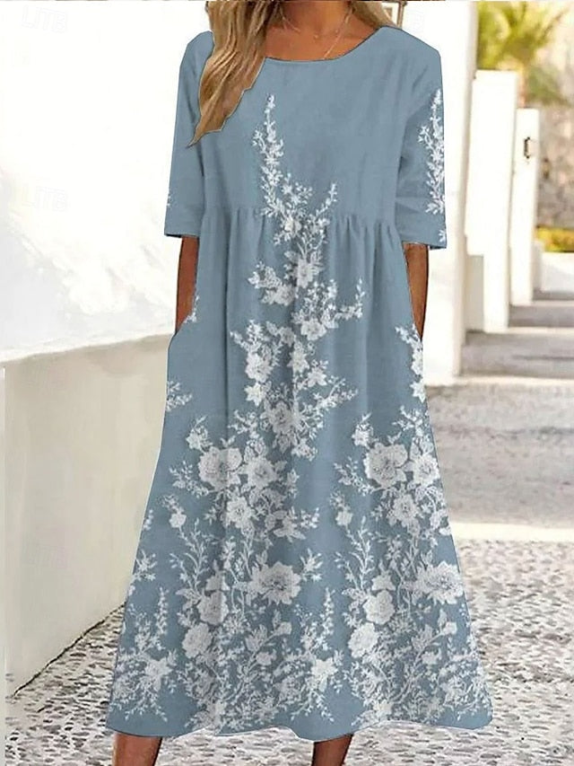 Women's Midi Dress A Line Dress Summer Dress Vacation