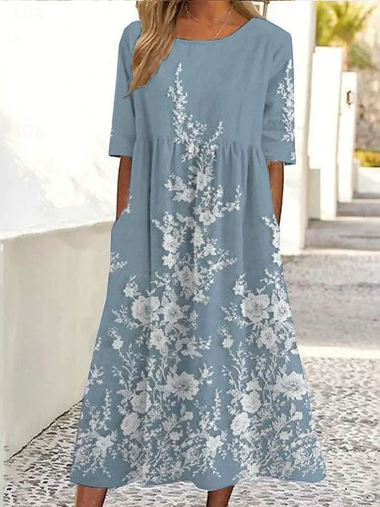 Women's Midi Dress A Line Dress Summer Dress Vacation