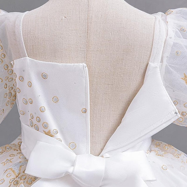 Kids Flower Girls' Party Dress Floral Sequin Girl