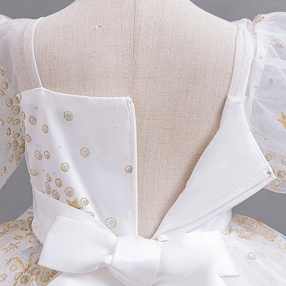 Kids Flower Girls' Party Dress Floral Sequin Girl