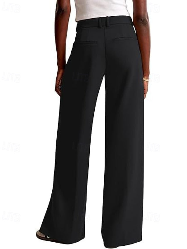 Women's Wide Leg Dress Pants Fashion Work Full Length