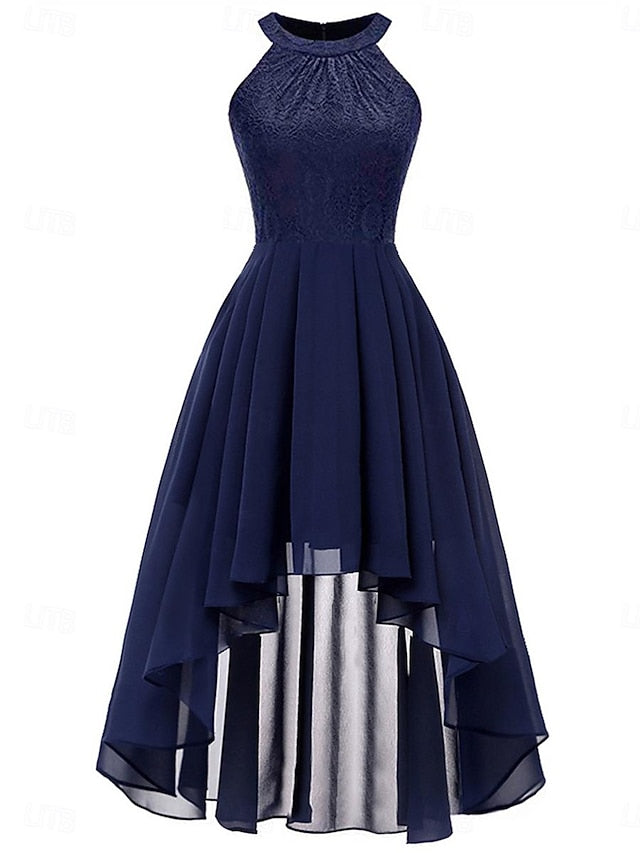 Women's Midi Dress Chiffon Dress A Line Dress Elegant
