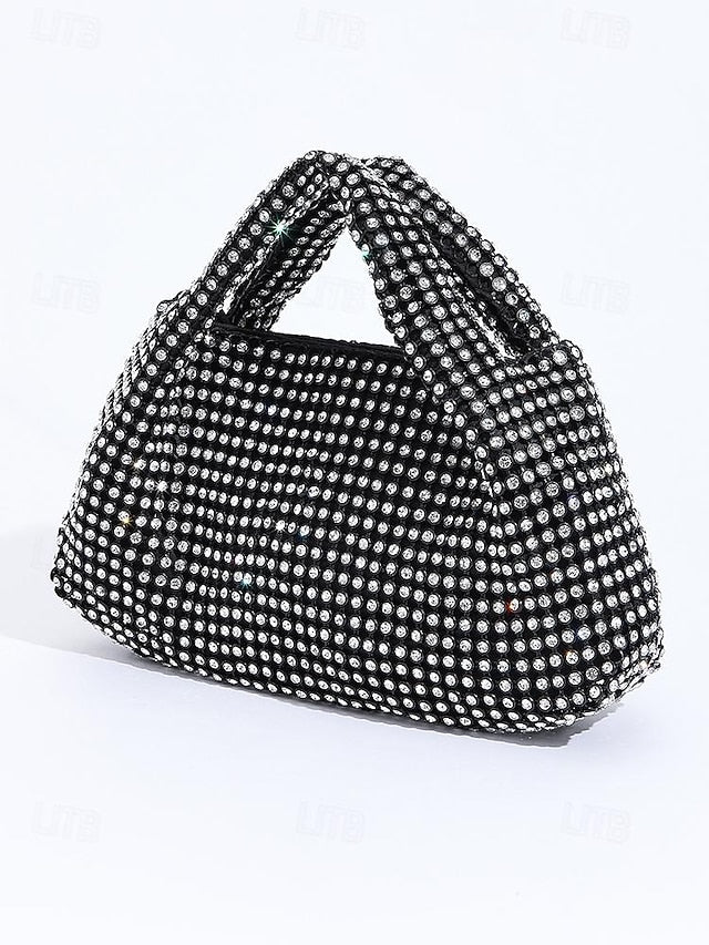 Women's Sparkling Evening – Handbag Silver Rhinestone