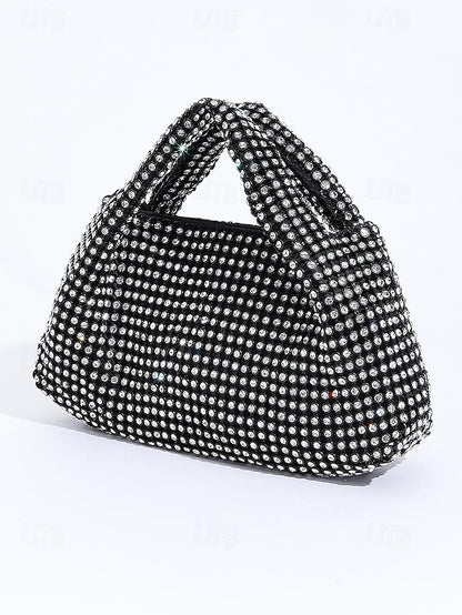 Women's Sparkling Evening – Handbag Silver Rhinestone