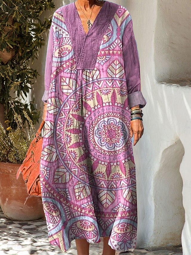 Women's Maxi Dress Sundress A Line Dress Casual Boho