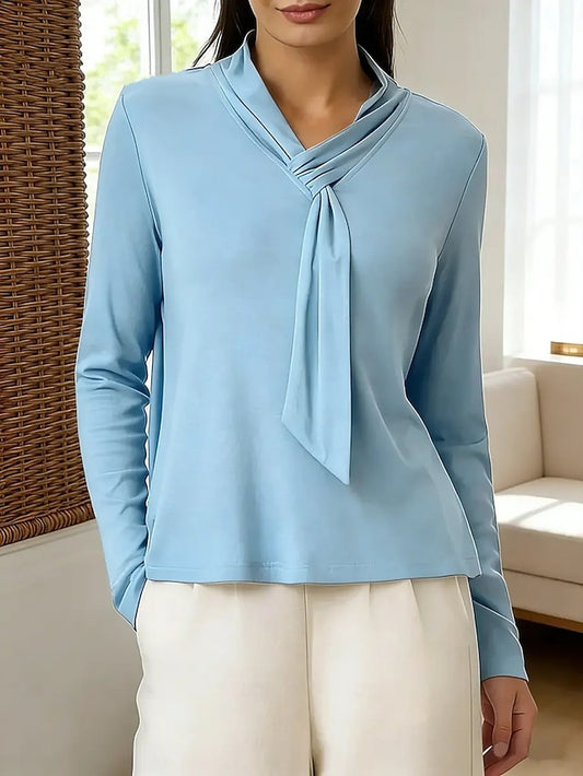 Women's Tunic T Shirt Solid Color Elegant Stylish Basic