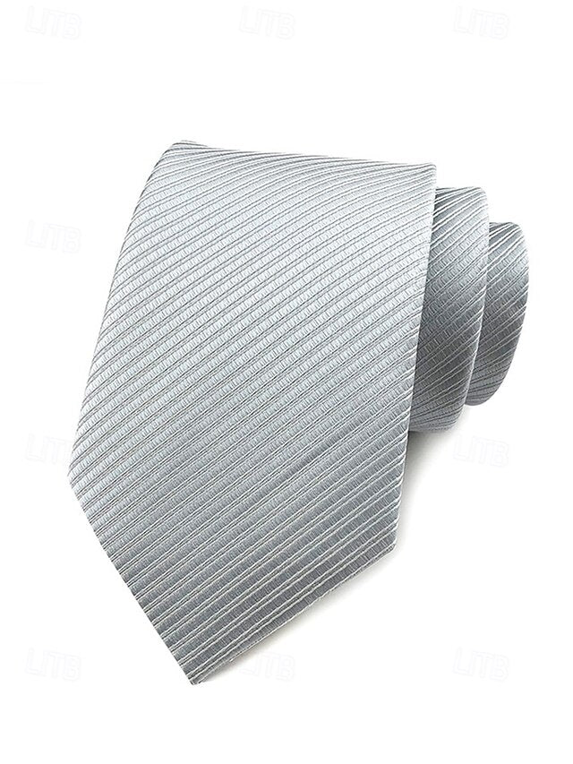satin Men's tie striped
