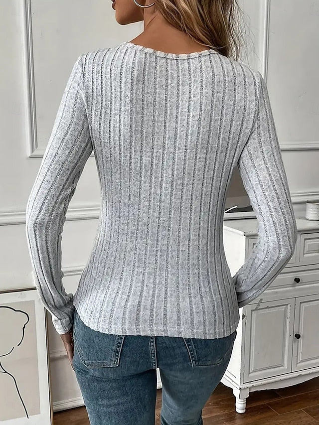Women's Blouse Lace Patchwork Solid Color Elegant Stylish