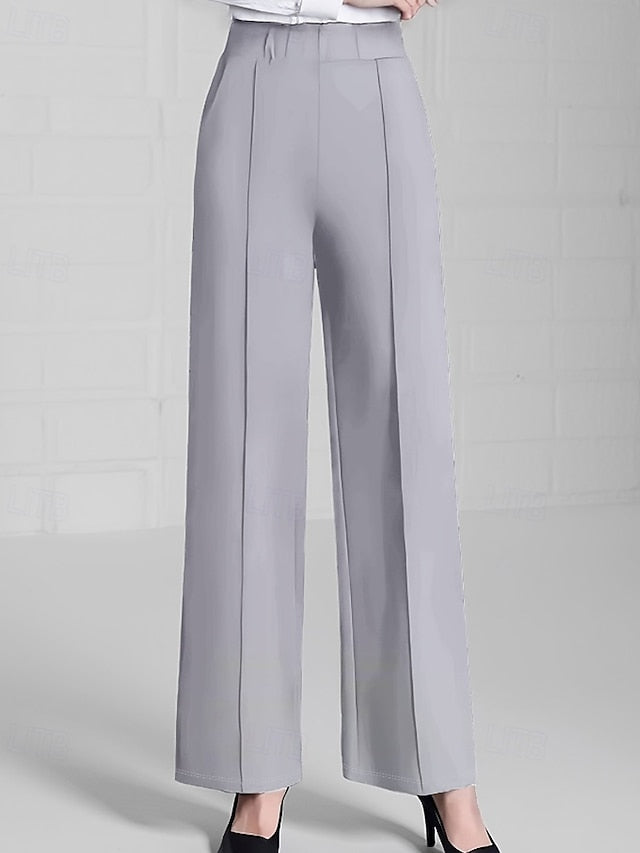 Women's Wide Leg Chinos Streetwear Casual Full Length