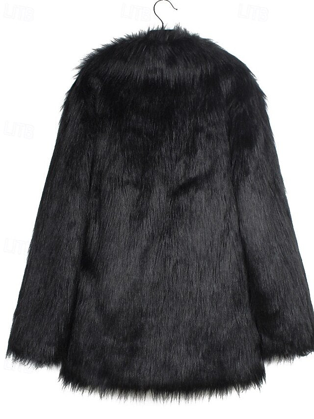 Women's Warm Fur Comfortable Furs Faux Coat