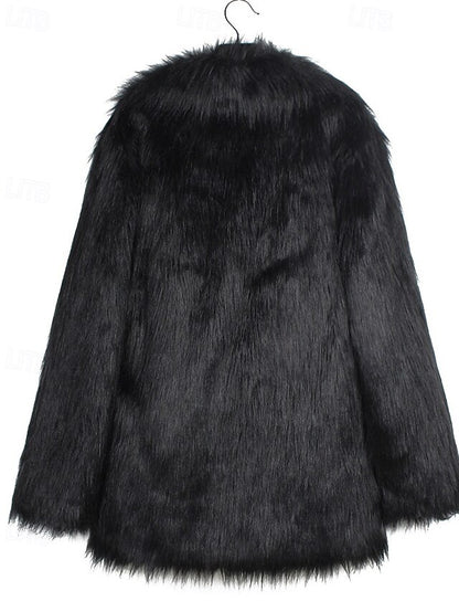 Women's Warm Fur Comfortable Furs Faux Coat