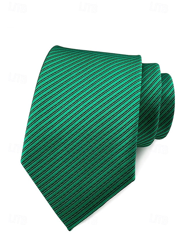 satin Men's tie striped