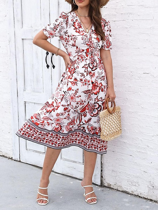Women's Midi Dress Casual Dress Swing Dress A Line Dress