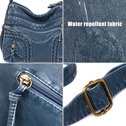 Leather Women's Faux Shoulder Brown Vintage Bag – Boho