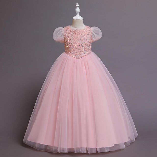 Sequin Party Flower Girl Girls' Kids Dress